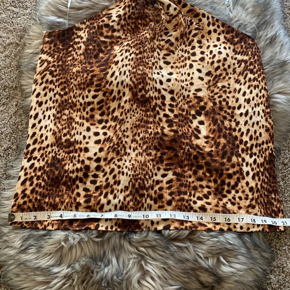Worthington Cheetah Leopard Cross Front Tank NWT! - Picture 10 of 10